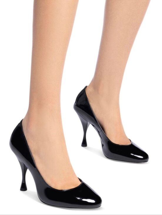 Larroude Shoes - Larroude  Black Patent Leather High-Heel Pumps